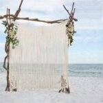 Boho Chic Macrame Tapestry Wedding Backdrop Arch Door Window Hanging Curtains - Image 7