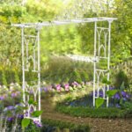 Decorative Metal Garden Trellis Arch Durable Steel Tubing Wedding Party Archway - Image 6