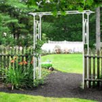 Decorative Metal Garden Trellis Arch Durable Steel Tubing Wedding Party Archway - Image 7