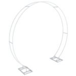 P&P Round Arch Backdrop Stand for Wedding Party Metal Pipe Frame Archway Decoration Indoor Outdoor Double Rails