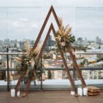 Set of 2 Nesting Wood Wedding Arch Huge Decorative Garden Wedding Backdrop Stand - Image 2