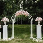 Heavy Strong Metal Wedding Arch Garden Arbor Floral Backdrop Stand Indoor Outdoor - Image 3