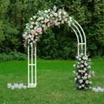 Heavy Strong Metal Wedding Arch Garden Arbor Floral Backdrop Stand Indoor Outdoor - Image 6