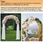 Heavy Strong Metal Wedding Arch Garden Arbor Floral Backdrop Stand Indoor Outdoor - Image 7