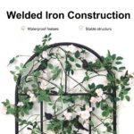 Garden Trellis Climbing Plant Support Patio Wire Lattice Grid Panel Stake Fence - Image 5