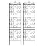 2 Pcs Large Metal Garden Trellis for Outdoor Yard & Patio