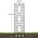2 Pcs Large Metal Garden Trellis for Outdoor Yard & Patio - Image 2