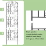 2 Pcs Large Metal Garden Trellis for Outdoor Yard & Patio - Image 4