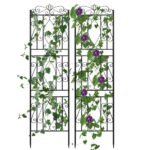 2 Pcs Large Metal Garden Trellis for Outdoor Yard & Patio - Image 5