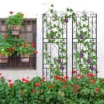 2 Pcs Large Metal Garden Trellis for Outdoor Yard & Patio - Image 8