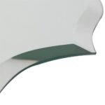 Beveled Silver Oval Wall Mirror Versatile Frameless Design for Vertical or Horizontal Display - Image 6