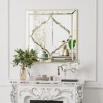 High-grade Unique Decorative Accent Mirror Elegant Square Wall Silver HD Mirror - Image 3