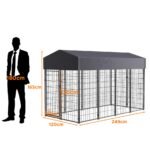 Large Jumbo Outdoor Dog Kennel Heavy Duty Pet Playpen Pre-galvanized Animal Cage Fence - Image 9