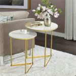 Set of 2 Sintered Stone Nesting End Tables - Image 3