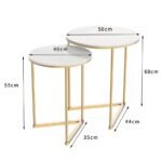 Set of 2 Sintered Stone Nesting End Tables - Image 5
