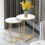Set of 2 Sintered Stone Nesting End Tables - Image 6