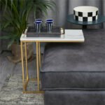 Heavy-Duty C-Shaped End Table with Storage - Image 5