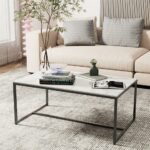 Elegant Heavy Duty Stone Coffee & Side Table