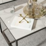 Elegant Heavy Duty Stone Coffee & Side Table - Image 9