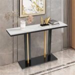 Heavy Duty Marble Entry Console Table Extra Large Sofa Table Accent Furniture - Image 4