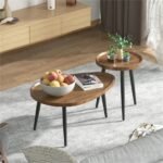 Industrial Nesting Wooden Side Tables - Image 3