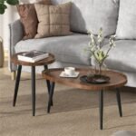 Industrial Nesting Wooden Side Tables - Image 4