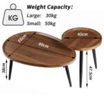 Industrial Nesting Wooden Side Tables - Image 5