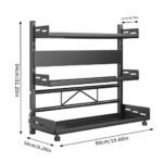 3-Tier Large Kitchen Spice Rack Anti-Rust Organizer Shelf, Height Adjustable Storage Rack AU - Image 5