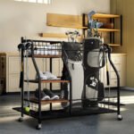 Extra Large Golf Bag Storage Rack - Heavy Duty Organizer Stand for Multiple Bags & Clubs - Image 3