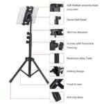 Adjustable 4.7-12.9" Stable Tripod Floor Stand Lazy Tablet Mount Holder for iPad - Image 9