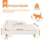 Luxurious Rectangular Pet Sofa Bed with Anti-Skid Base - Image 3