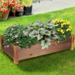 Large Rectangular Wooden Planters Garden Outdoor Flower Plant Herbs Pot Boxes - Image 3