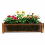 Large Rectangular Wooden Planters Garden Outdoor Flower Plant Herbs Pot Boxes - Image 4