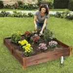 Large Rectangular Wooden Planters Garden Outdoor Flower Plant Herbs Pot Boxes - Image 6