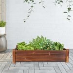 Large Rectangular Wooden Planters Garden Outdoor Flower Plant Herbs Pot Boxes - Image 7