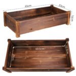 Large Rectangular Wooden Planters Garden Outdoor Flower Plant Herbs Pot Boxes - Image 10