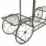 6 Tiers Garden Cart Stand & Flower Pot Plant Holder Display Rack Parisian Style - Image 7
