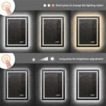 Modern Luxury: LED Mirror with Defogger 600*800mm Double LED - Image 9