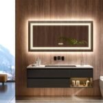 LED Bathroom Mirror Double Light Vanity Makeup Mirror Tall Full-Size Body Mirror 1200*600mm Double LED - Image 5