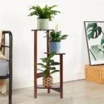 3 Tier bamboo plant stand for garden and living room-Brown - Image 3