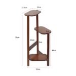 3 Tier bamboo plant stand for garden and living room-Brown - Image 9