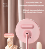 3PCS LED Makeup Mirror with Lights - Portable Tabletop Vanity Mirror, INS Style, White - Image 2