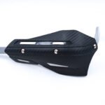 Professional Universal Motorcycle Handguards for Honda CC110 Cross Cub - Heavy Duty Aluminum Alloy Anti-Collision Brush Guards, Carbon Fiber Style Handlebar Protectors for Dirt Bikes and Off-Road Motorcycles - 1 Pairâ€”White - Image 3
