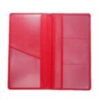 3 Pcs Premium PU Leather Car Registration and Insurance Holder - Slim Auto Document Organizer, Driver's License Wallet and Travel Passport Folder - Brown - Image 3