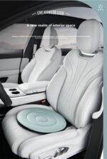 Coffee 360 Degree Rotating Car Seat Cushion - 53cm Nano Tech Swivel Mobility Aid - Easy Vehicle Entry and Exit for Seniors, Breathable Non Slip Ergonomic Support for Home Office and Travel - Image 8