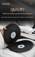 Gray 360 Degree Rotating Car Seat Cushion - 53cm Nano Tech Swivel Mobility Aid - Easy Vehicle Entry and Exit for Seniors, Breathable Non Slip Ergonomic Support for Home Office and Travel - Image 9