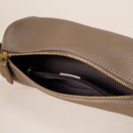 Genuine Leather Boston Bag - Mini Barrel Crossbody & Top Handle Purse(white) - Image 9