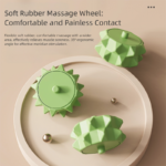 Green and White Removable Adjustable Wrap-Around Muscle Roller - 11-Wheel Deep Tissue Massager for Legs, Arms & Body - Image 11