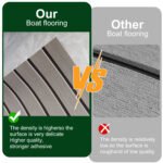 Grey Striped EVA Boat Deck Mat - Waterproof Non-Slip Flooring for Yacht, Boat, and Outdoor Use(2400x300x6mm) - Image 3