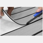 Grey Striped EVA Boat Deck Mat - Waterproof Non-Slip Flooring for Yacht, Boat, and Outdoor Use(2400x300x6mm) - Image 6